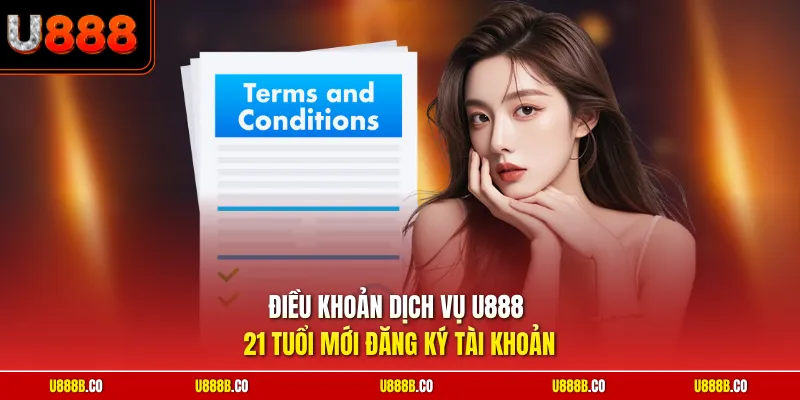 Điều khoản dịch vụ U888 21 tuổi mới đăng ký tài khoản
