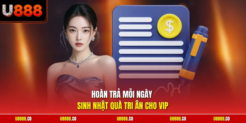 Hoàn trả mỗi ngày sinh nhật quà tri ân cho VIP