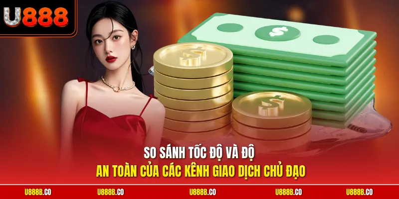 So sánh tốc độ và độ an toàn của các kênh giao dịch chủ đạo