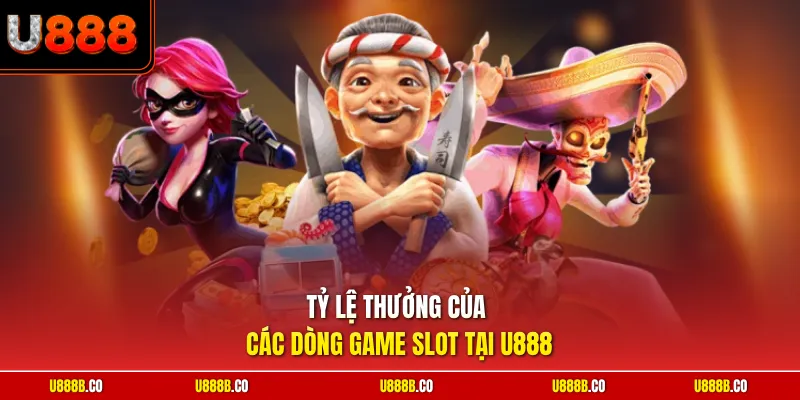 Tỷ lệ thưởng của các dòng game slot tại U888