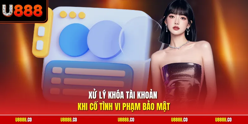 Xử lý khóa tài khoản khi cố tình vi phạm bảo mật